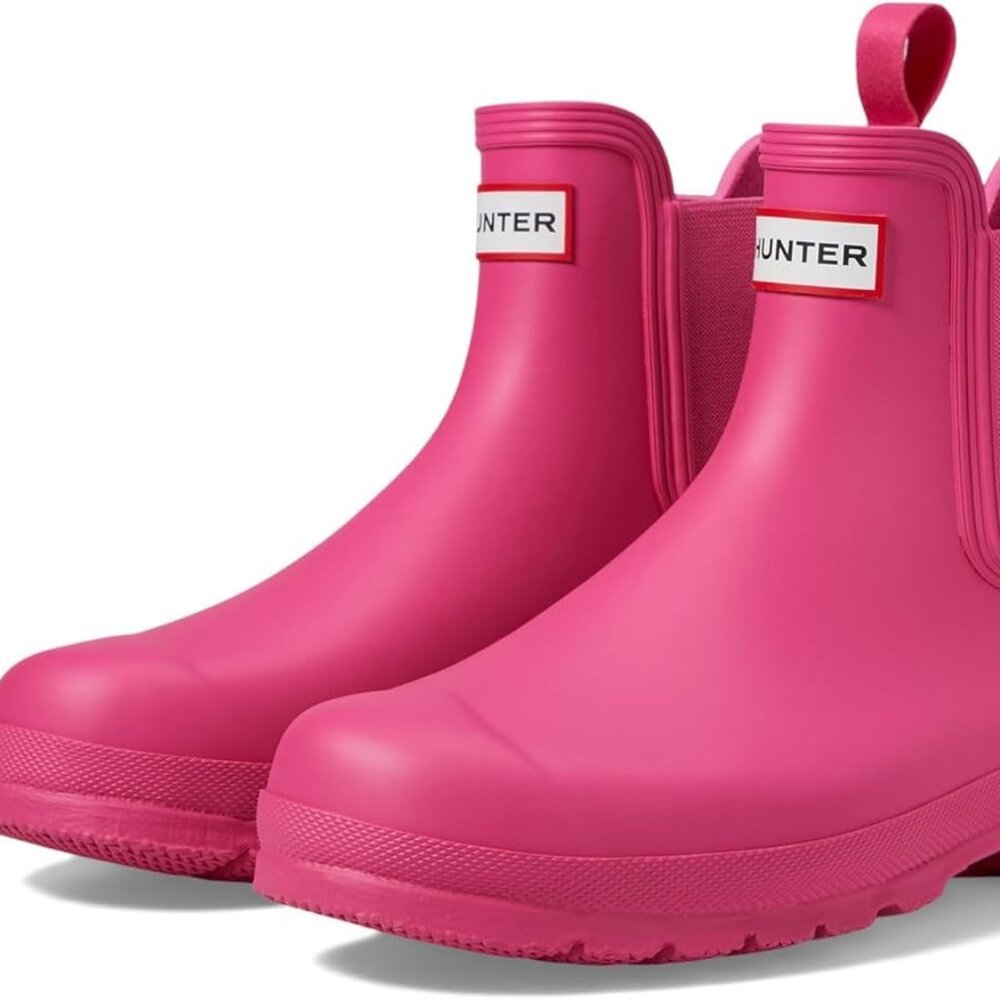 NEW Hunter Original Ankle Rain Boot ~ Chelsea ~ Magenta ~ Size 5